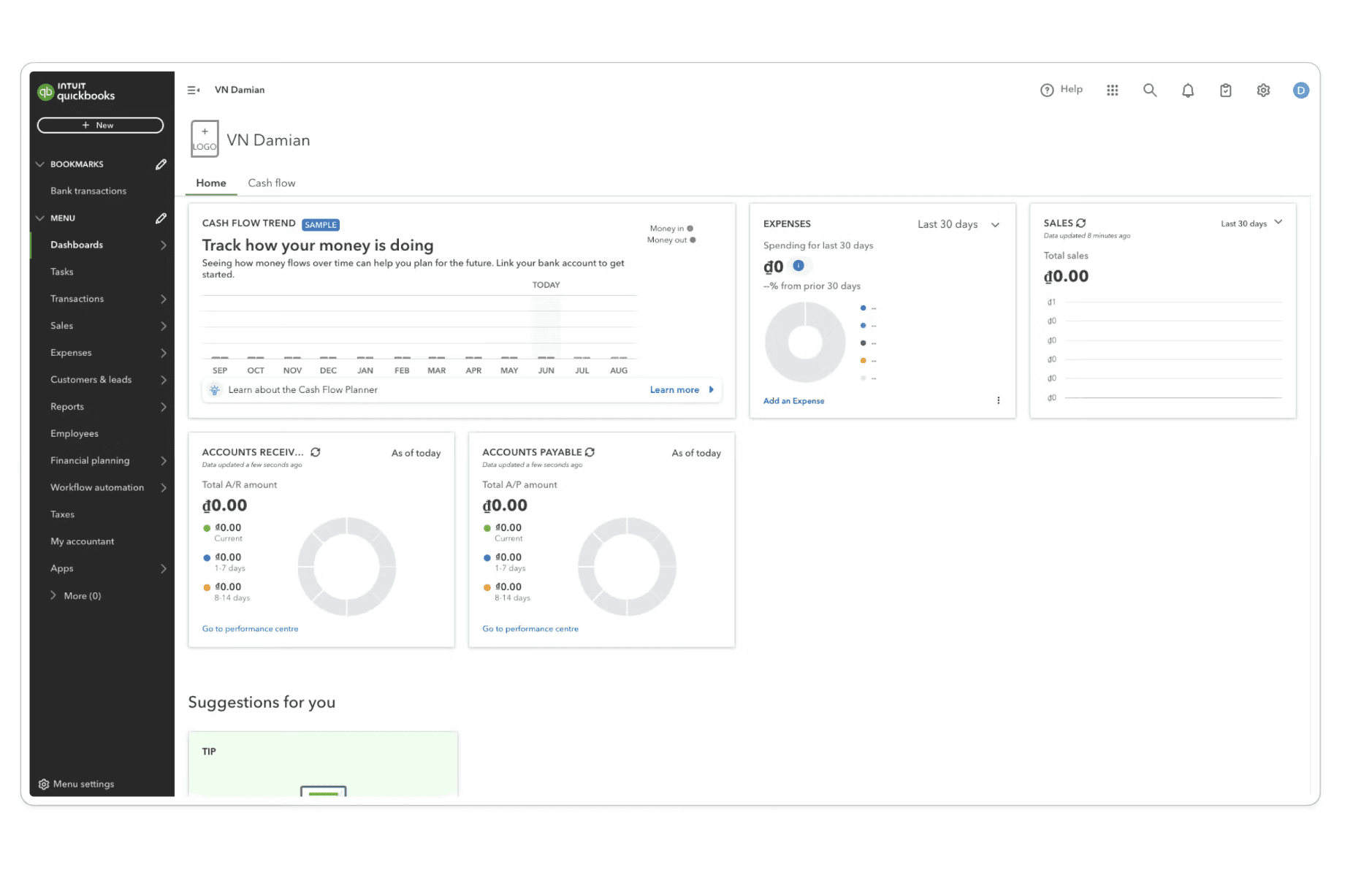 QuickBooks Online screenshot 2 of 3