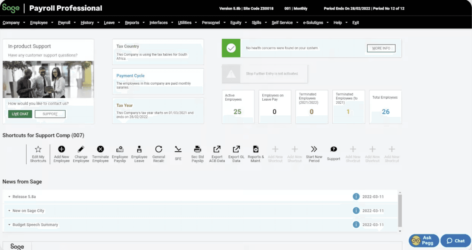 Sage Business Cloud Payroll screenshot 1 of 1