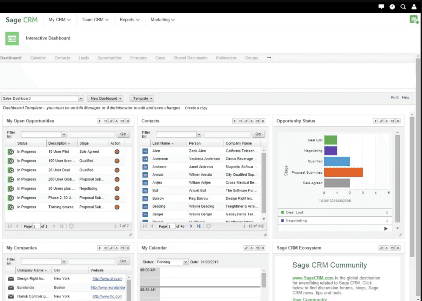 Sage CRM screenshot 1 of 3