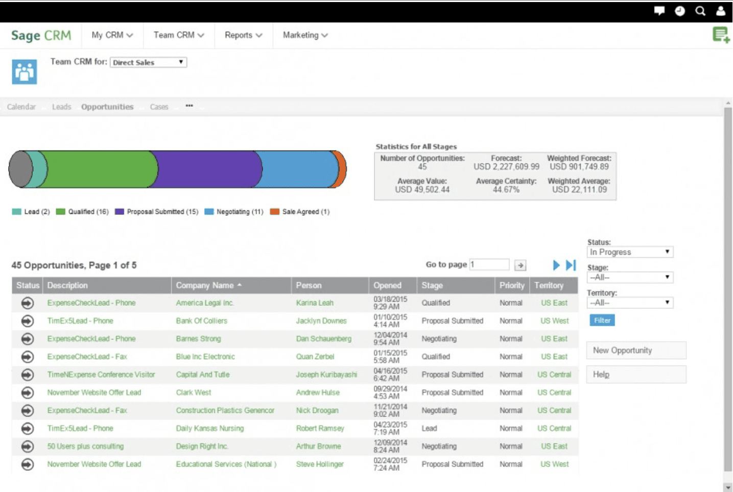 Sage CRM screenshot 3 of 3